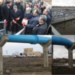 حضور استاندار اردبیل در آیین افتتاح طرح تصفیه فاضلاب شهری پارس آباد